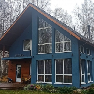 Двухэтажный жилой дом в Ленинградской области, подрядчик - 